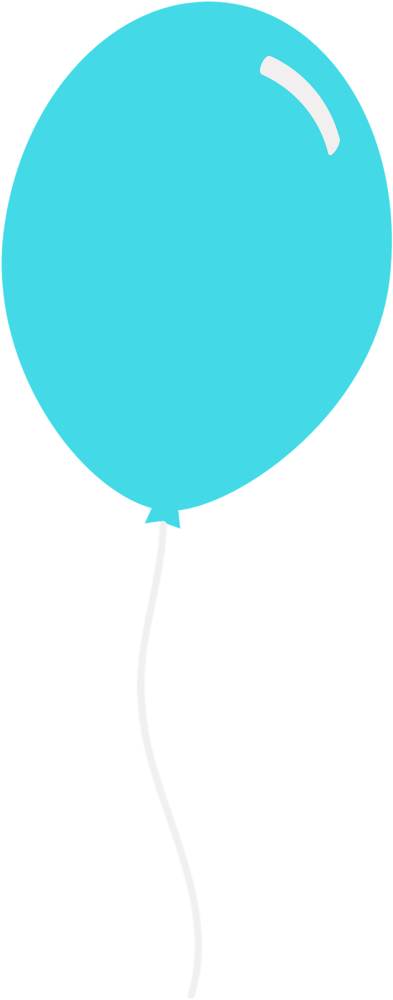 Blue Balloon Png Clipart (1588x2246), Png Download