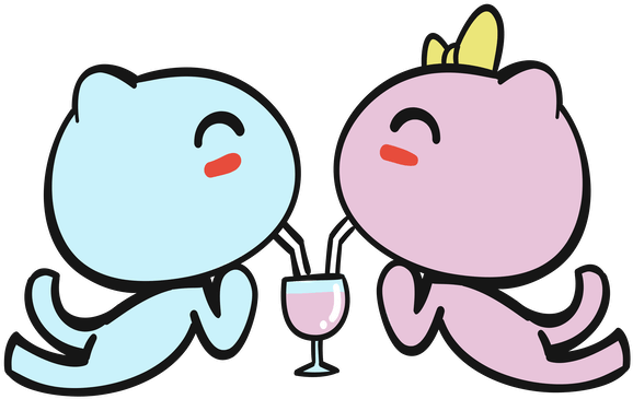 Love Is Sharing A Milkshake Clipart (618x618), Png Download