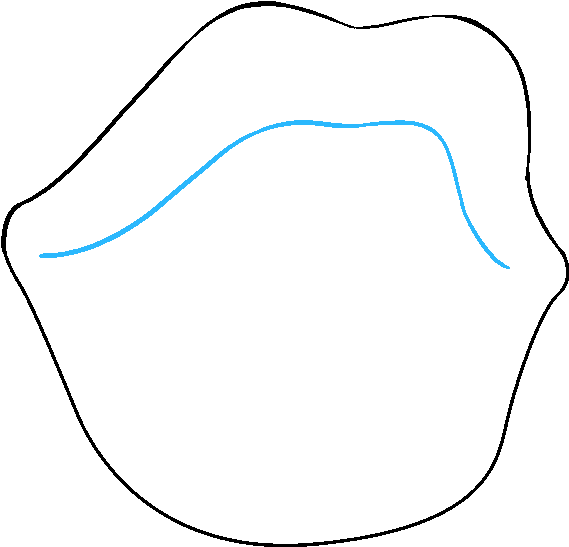 How To Draw Mouth And Tongue Clipart (680x678), Png Download