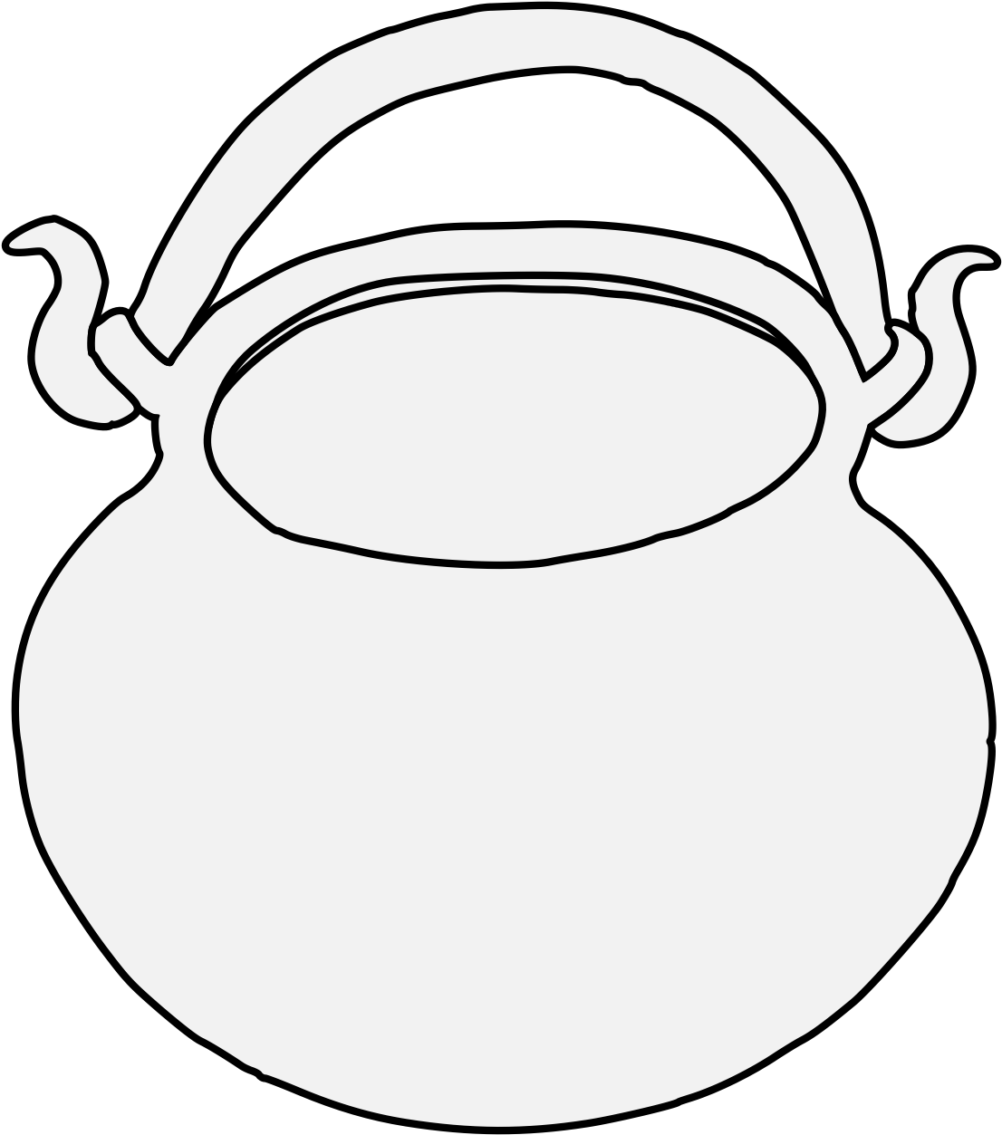 Cauldron Drawing Pic Clipart (1143x1274), Png Download