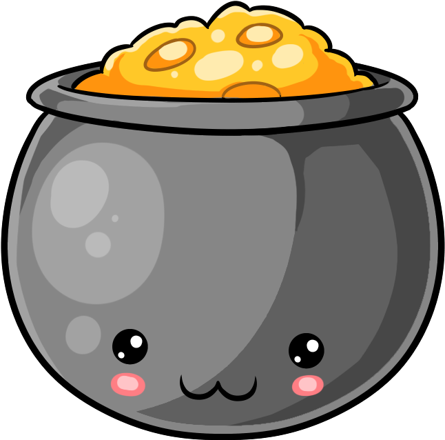 Pot Of Gold Clipart (800x800), Png Download