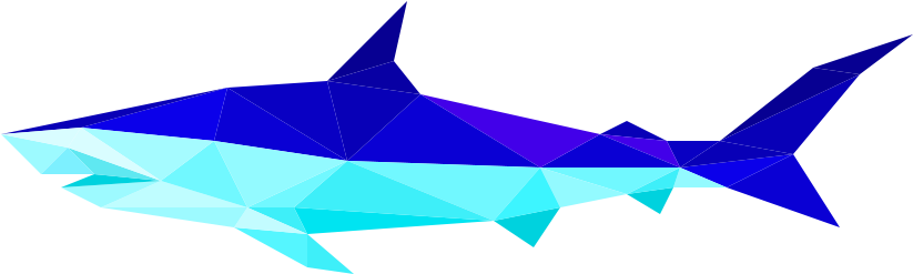 Polygonal Shark Free Stock Clipart (1080x1080), Png Download
