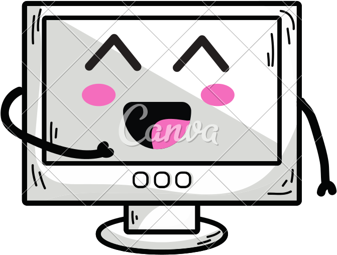 Monitor Icons By Canva Clipart (800x800), Png Download