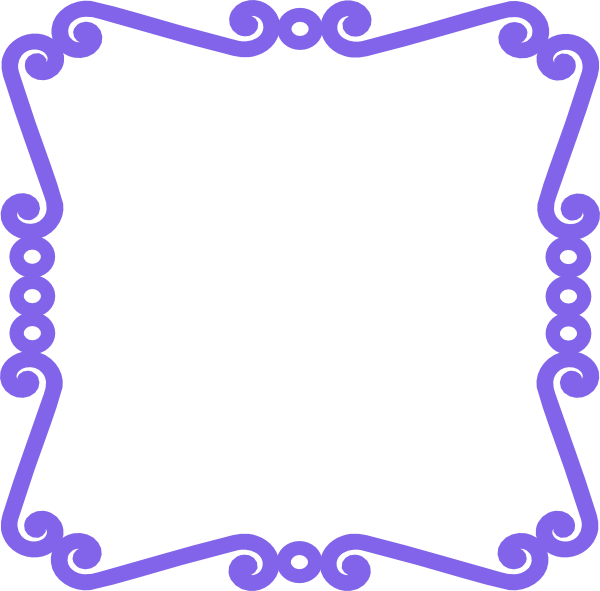 Scrolly Frame Purple Clip Art At Clker Com Vector Clip - Png Download (600x591), Png Download