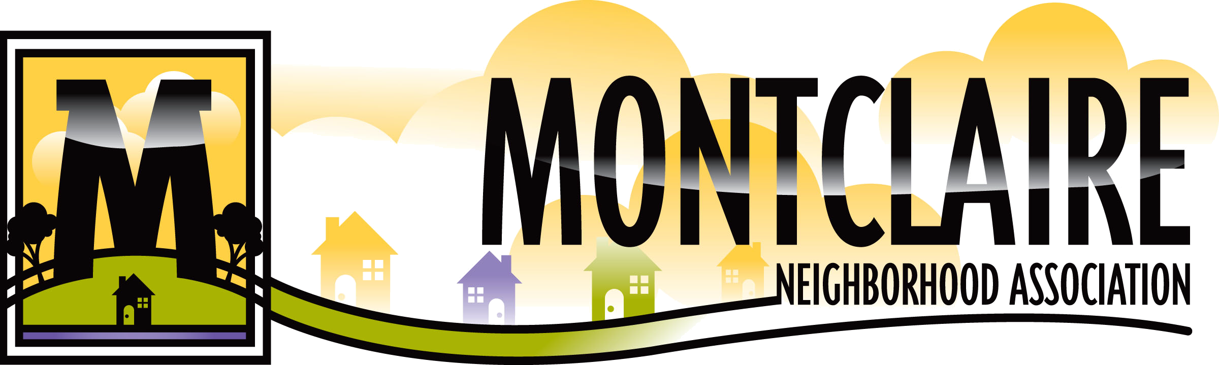 Montclaire Neighborhood Association Clipart (2400x719), Png Download