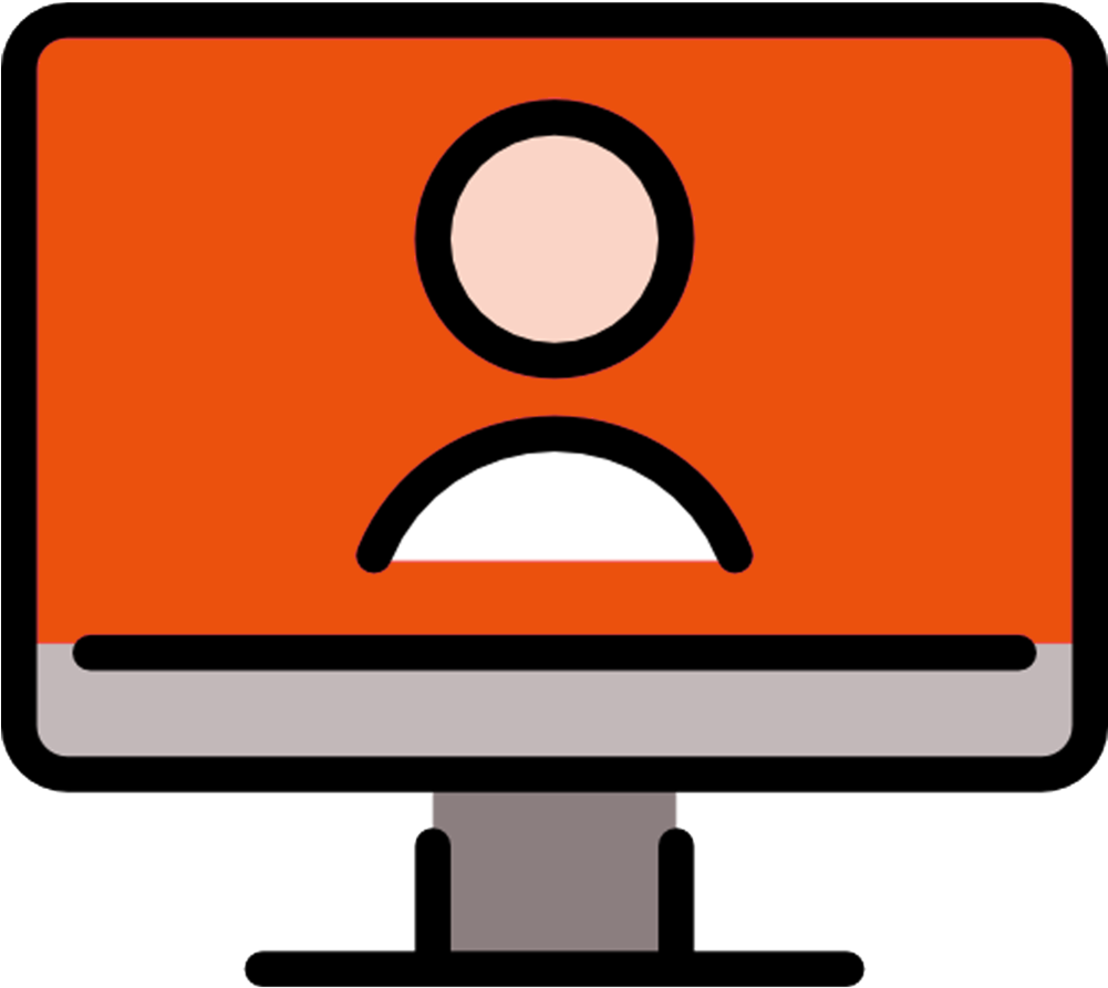 Skype- Orange Clipart (1000x1000), Png Download