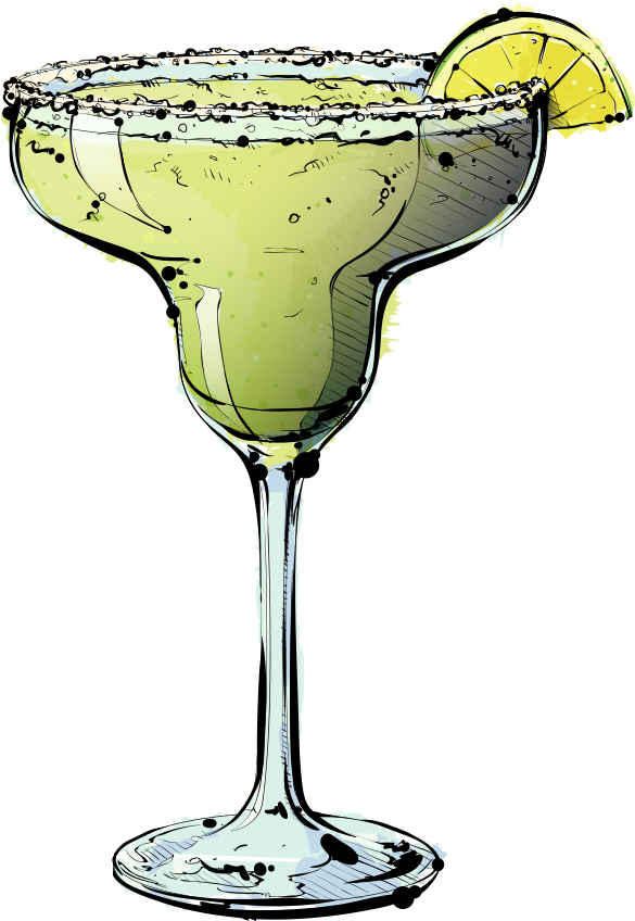 Margarita Glasses Clipart (600x903), Png Download