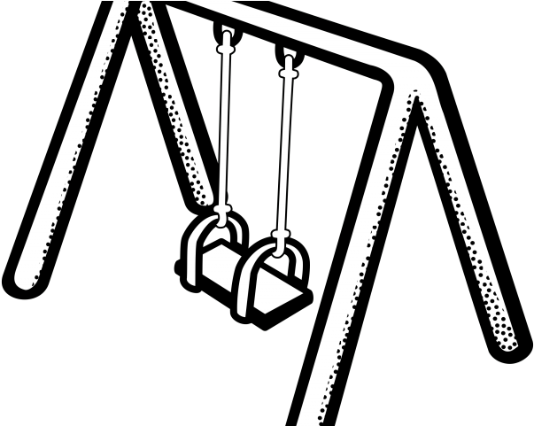 Swing Clipart Black And White - Png Download (640x480), Png Download