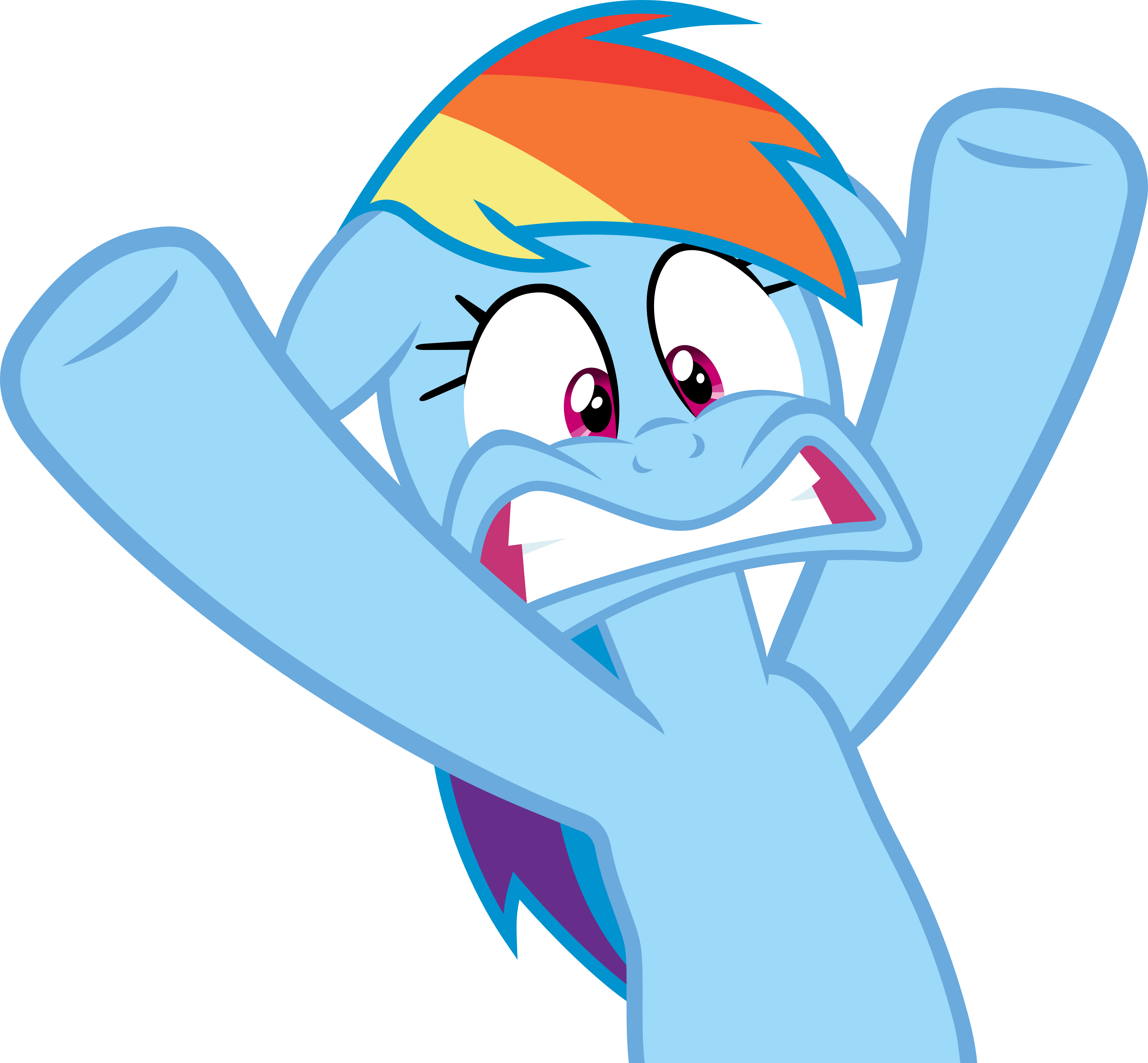 Rainbow Dash Rarity Pinkie Pie Derpy Hooves Applejack Clipart (4000x3703), Png Download