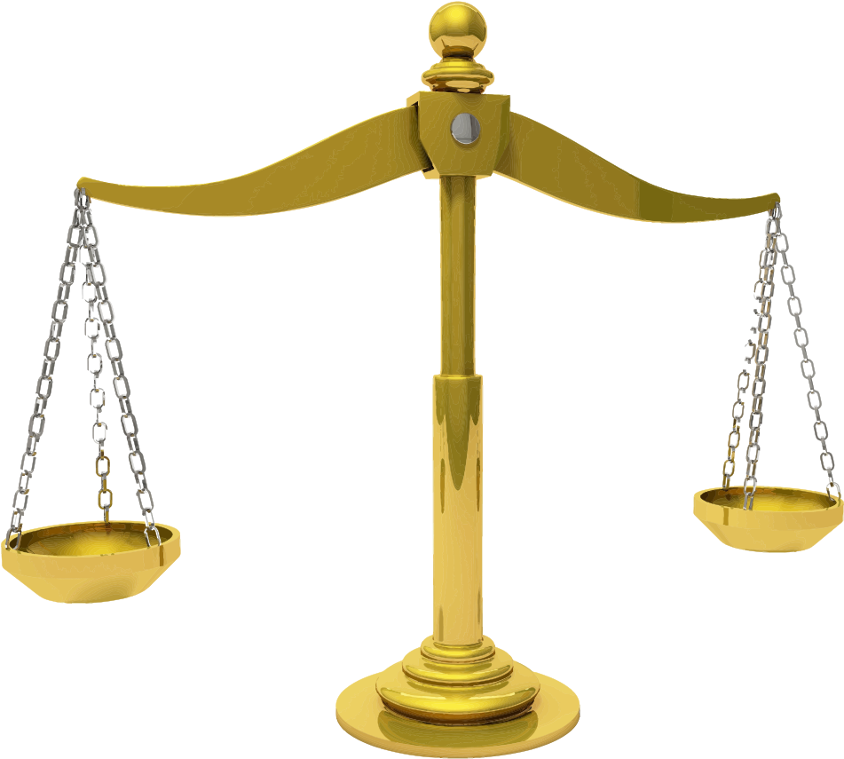 Brass Scales Of Justice Clipart (1000x882), Png Download