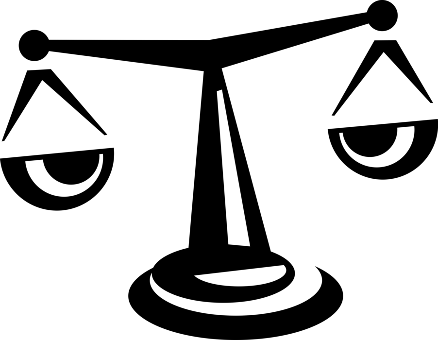 Vector Illustration Of Weighing Scales Forcemeasuring Clipart Full