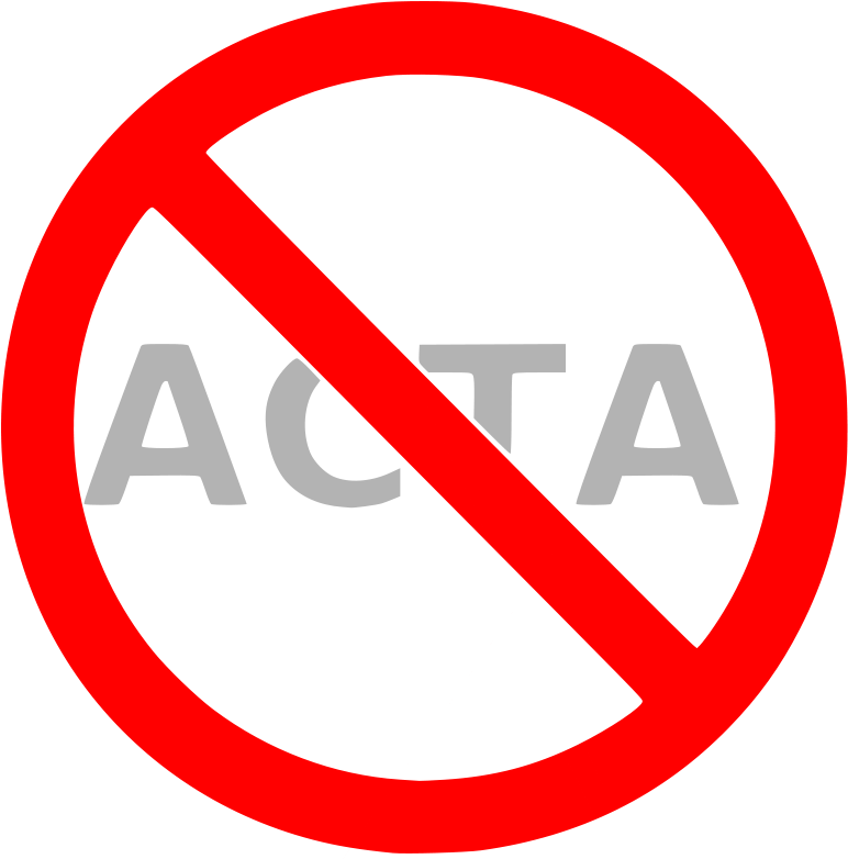 Stop Acta Clip Art Download - Png Download (771x800), Png Download