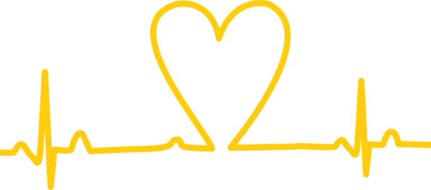Free Png Download Heart Rate With Hearts Png Images Clipart (850x376), Png Download