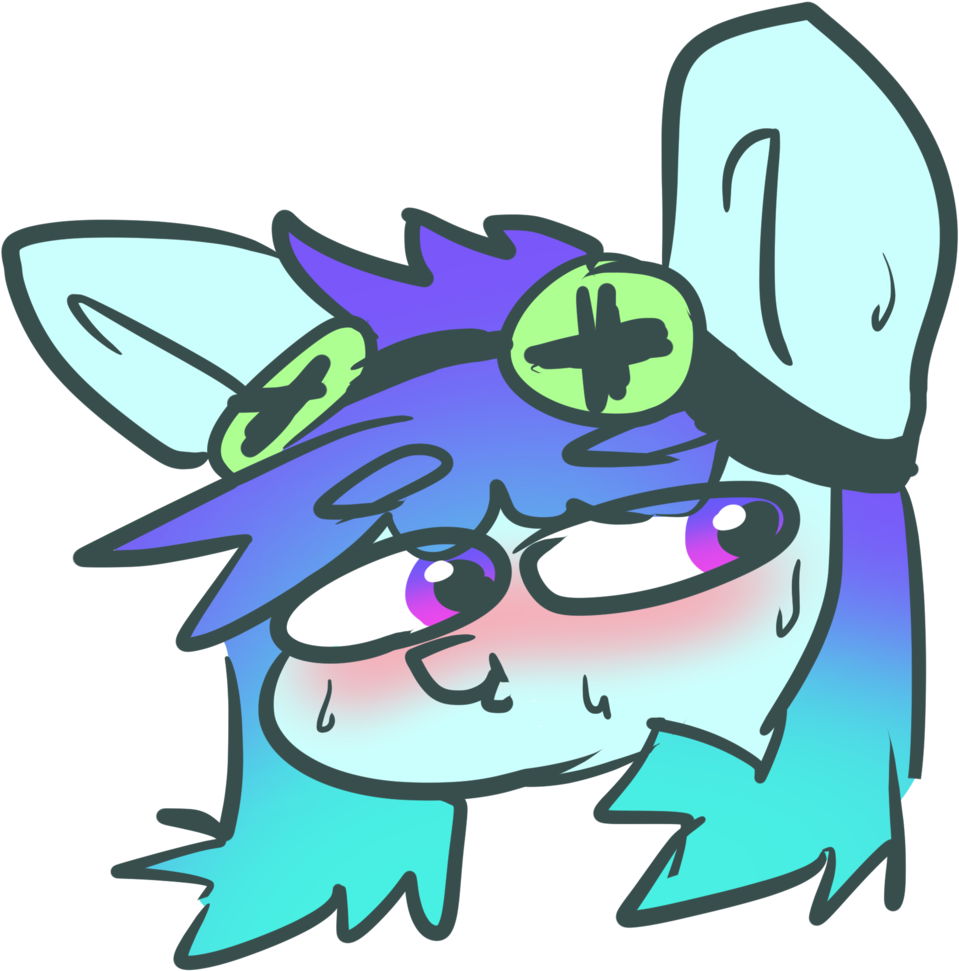 Neoncel, Blushing, Goggles, Oc, Oc Only, Oc Clipart (1066x1024), Png Download