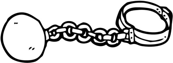 Drawn Chain Handcuffs Clipart (640x480), Png Download