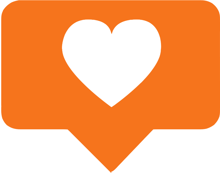 Instagram Heart Orange Png Picture Clipart (942x756), Png Download
