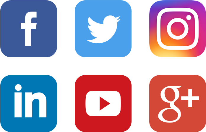 Facebook Instagram Twitter Png Clipart (1020x600), Png Download