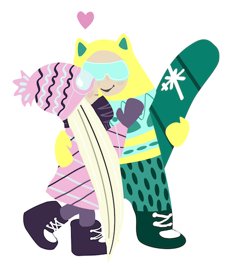 Ski Sticker My New Stickers On The Clipart (618x618), Png Download