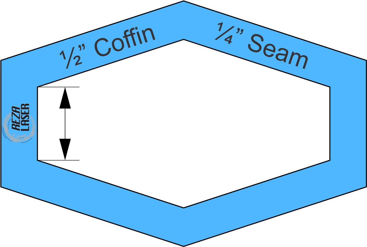 Transparent Coffin Hexagonal Clipart (1254x1254), Png Download