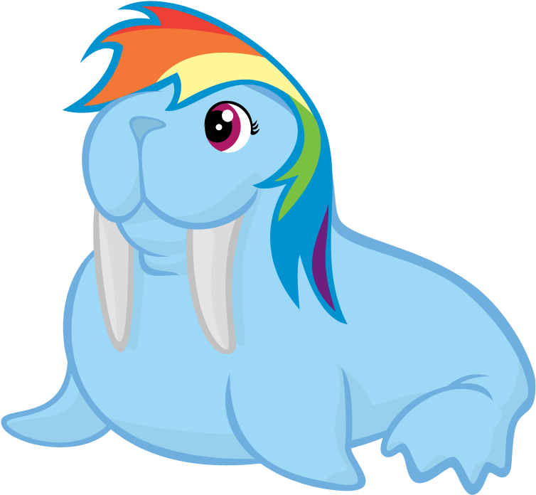 My Little Walrus, I Used To Wonder What Pinnipeds Could Clipart (774x718), Png Download