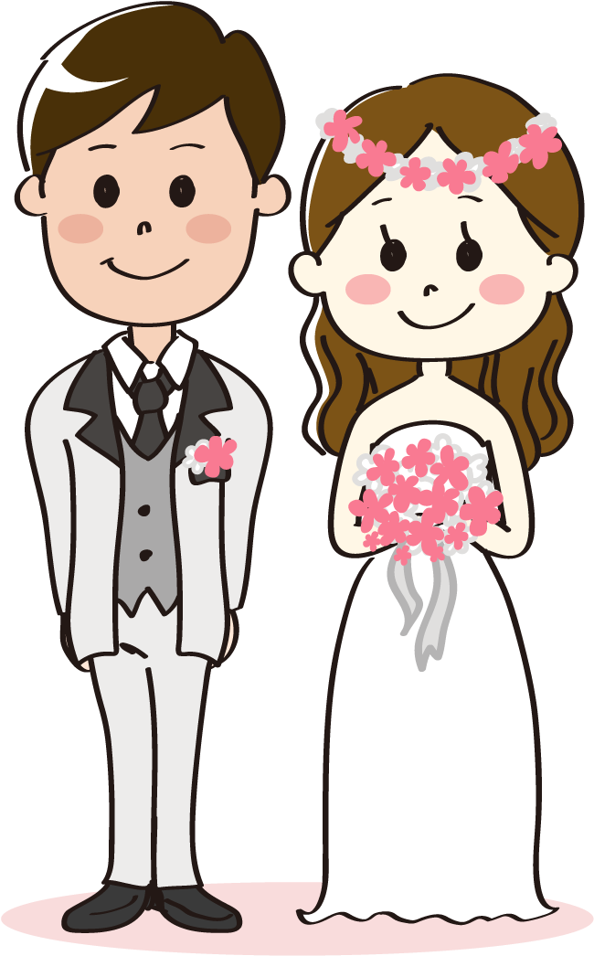 Bride And Groom Kissing Clipart Image - Png Download (672x1074), Png Download