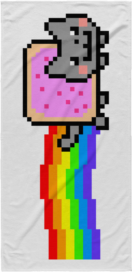 Nyan Cat Beach Towel Clipart (1024x1024), Png Download