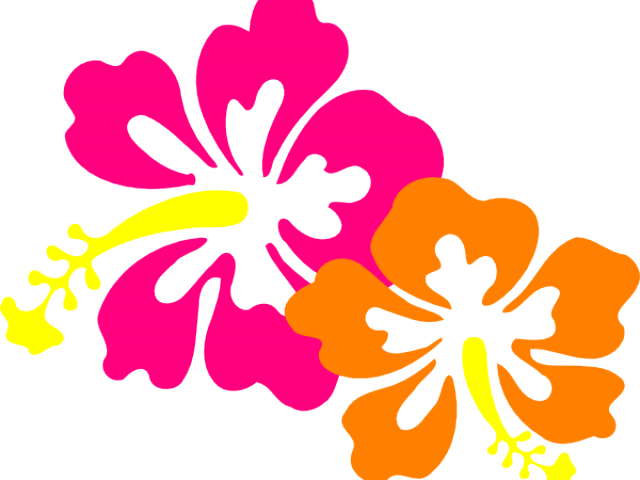 Orange Flower Clipart Hawaiian - Png Download (640x480), Png Download