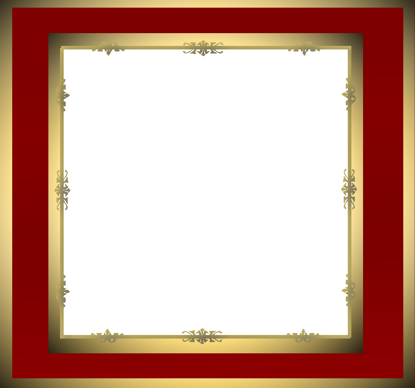 Red Border Frame Png Image Clipart (815x761), Png Download