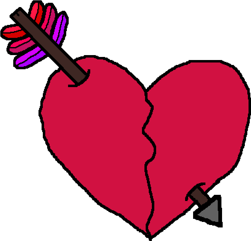 Love Makes The Heart Hurt Clipart (1000x1000), Png Download