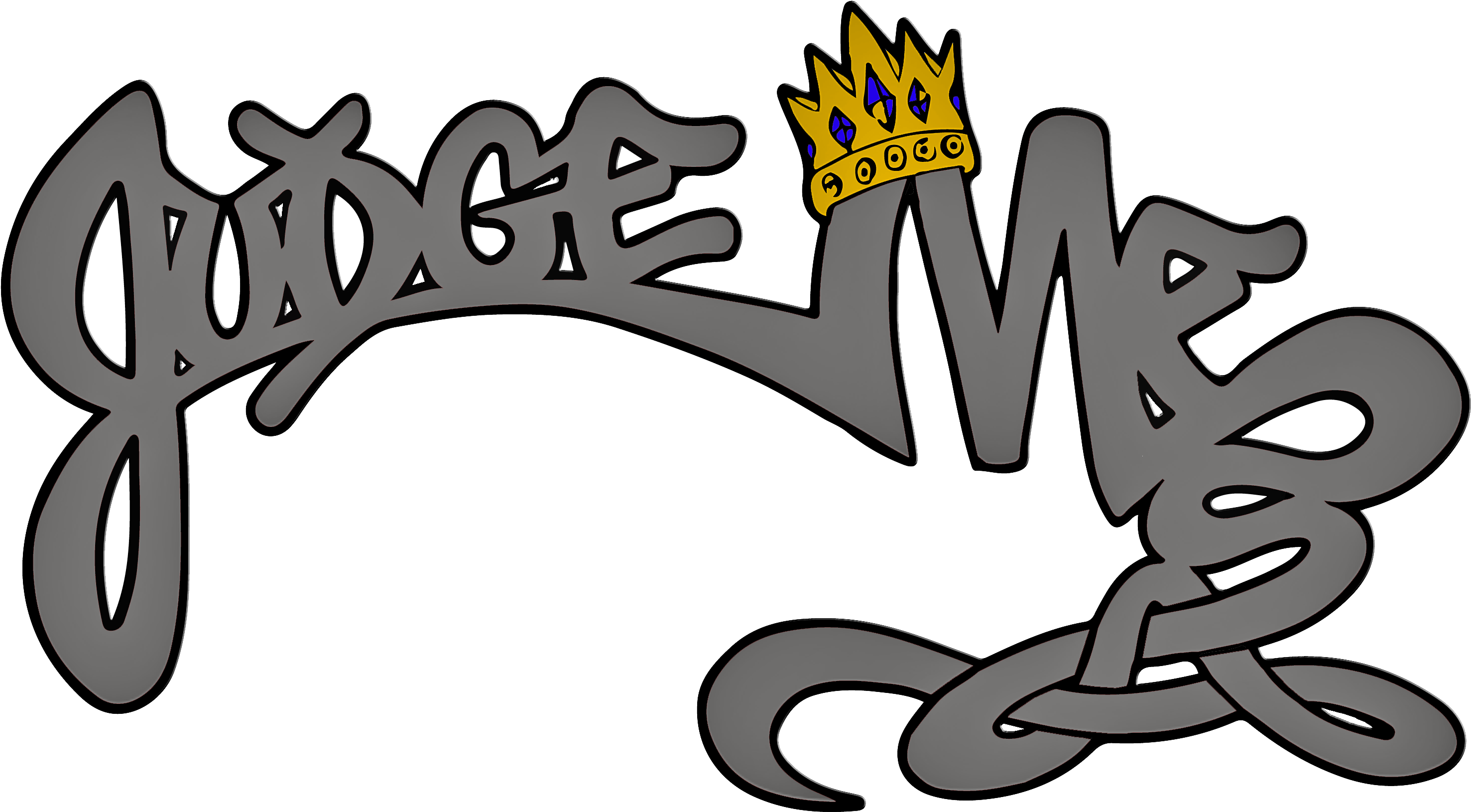 Judge Me/crown Tee Clipart (3080x1709), Png Download