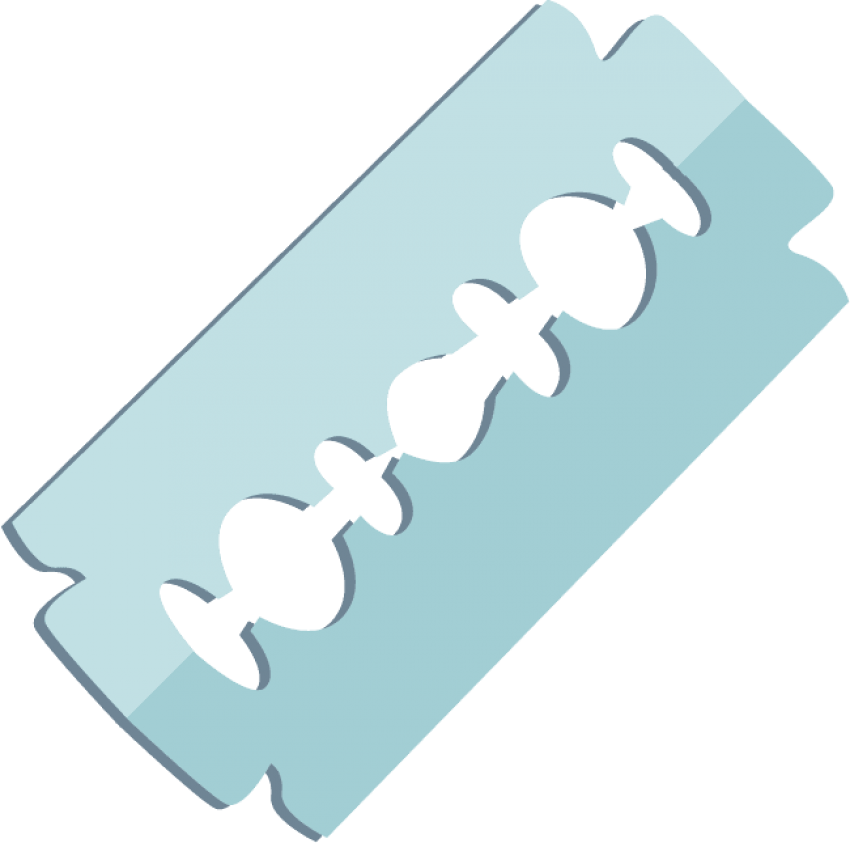 Free Png Razor Blade Png Images Transparent Clipart (850x843), Png Download