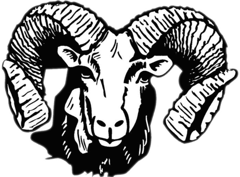 Flat Rock Rams Clipart (480x355), Png Download