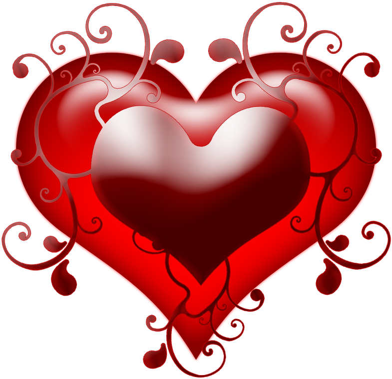 Love Tattoo Clipart Double Heart - Png Download (800x800), Png Download