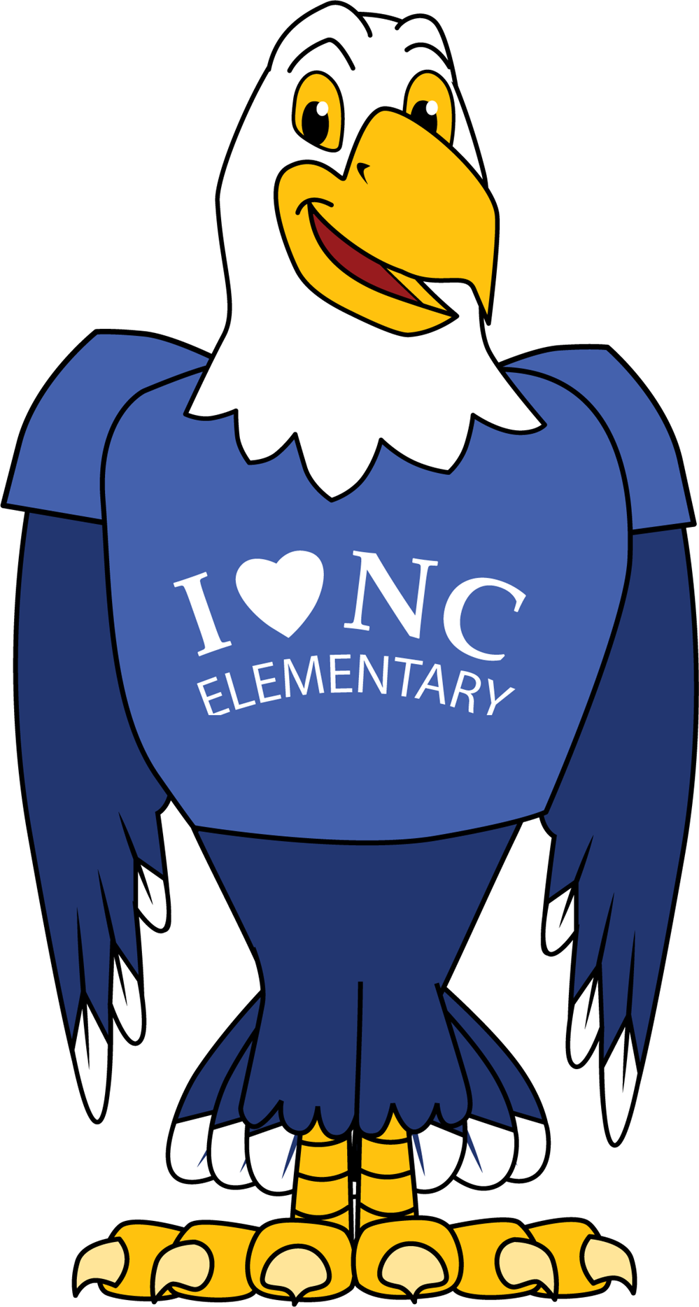 New Caney Eagle Clipart (999x1868), Png Download