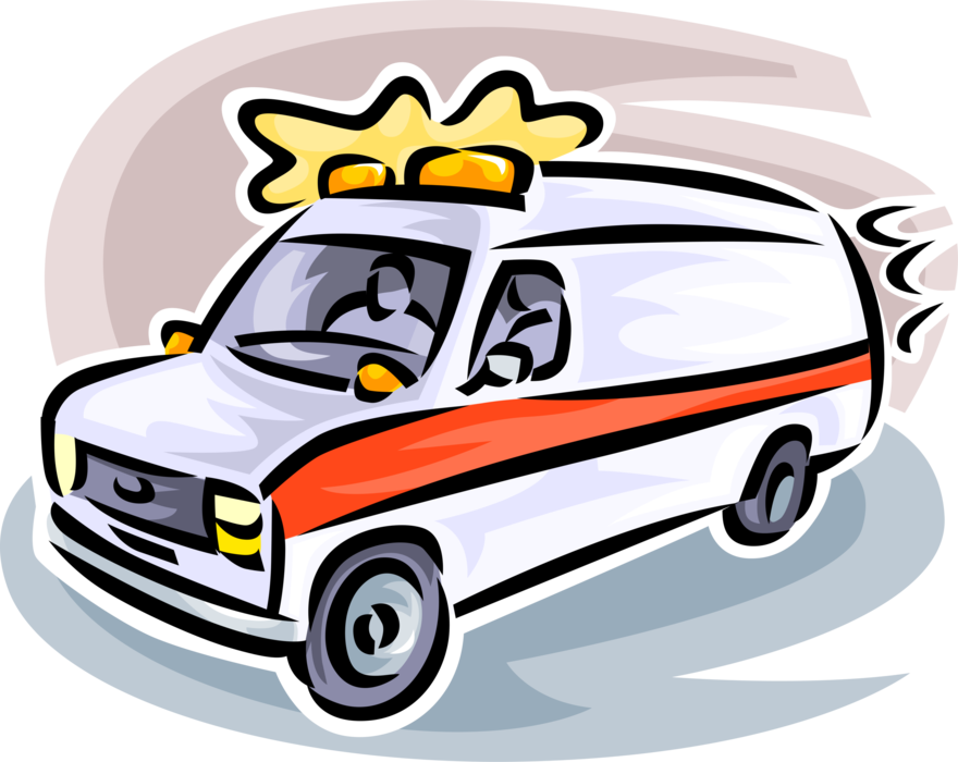 Vector Illustration Of Paramedic Service Emergency Clipart (880x700), Png Download