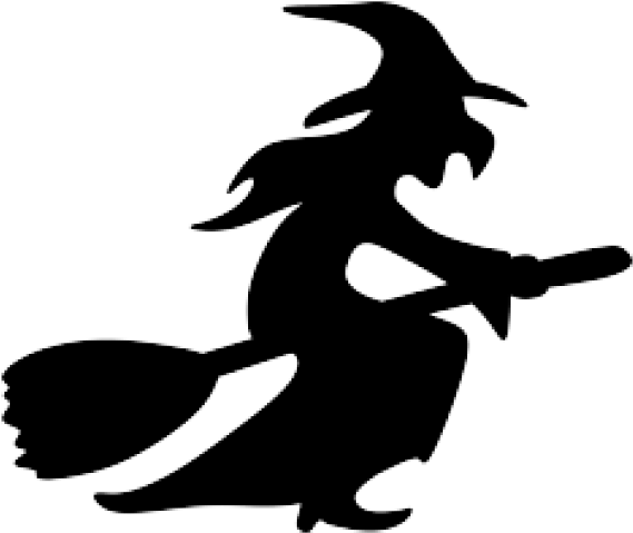 Drawn Witchcraft Broom Template Clipart (640x480), Png Download