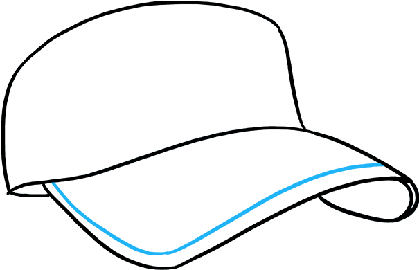 How To Draw Baseball Cap Clipart (680x678), Png Download
