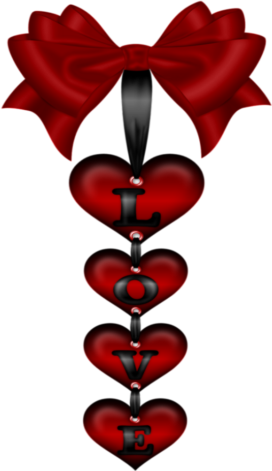Mq Red Bow Bows Ribbon Heart Hearts Love Clipart (1024x1024), Png Download