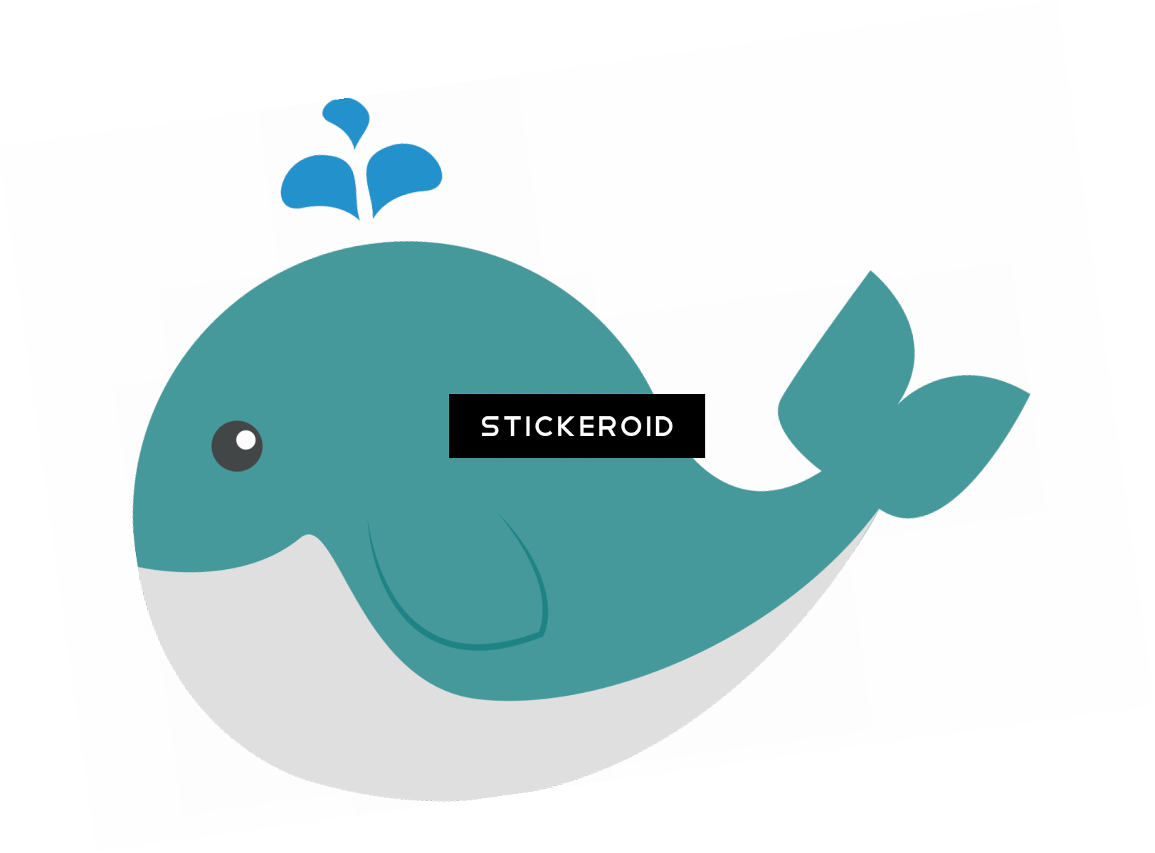 Cute Whale Hd Clipart (1623x1199), Png Download