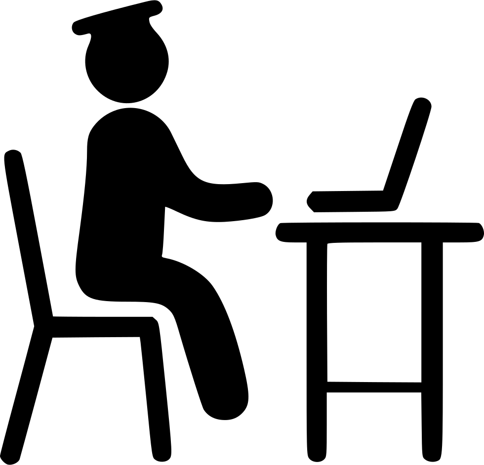 Studying On Laptop Comments Clipart (980x942), Png Download