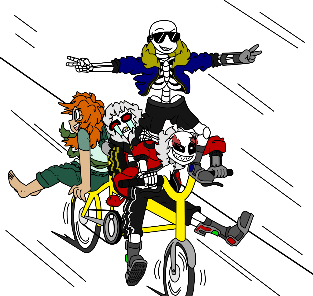 Bike Uf Gang Clipart (1024x968), Png Download