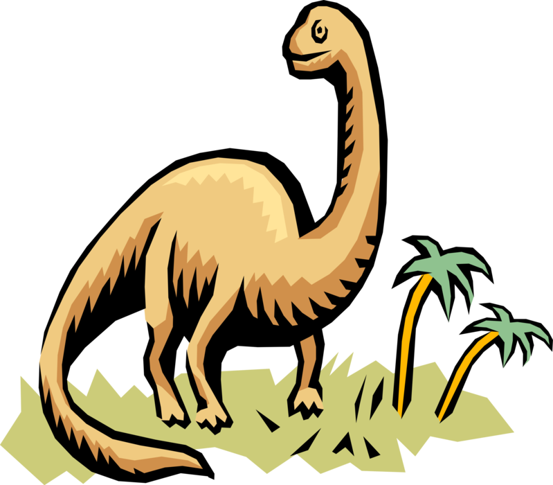 Prehistoric Dinosaur Image Illustration Of From Jurassic Clipart (799x700), Png Download
