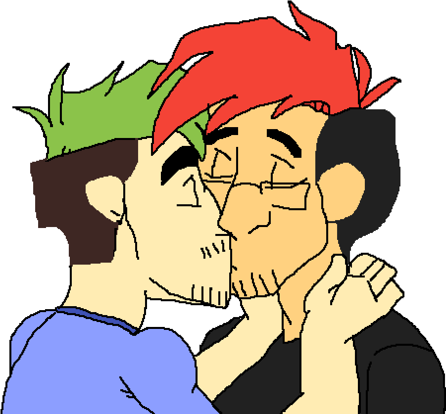 Septiplier Kisses Clipart (1000x1000), Png Download