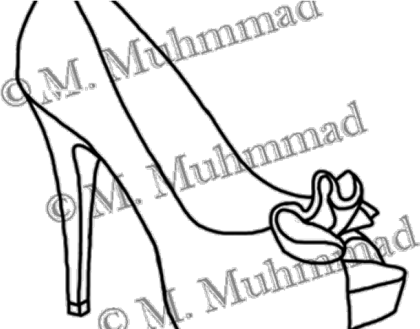 Drawn Heels Front Clipart (640x480), Png Download