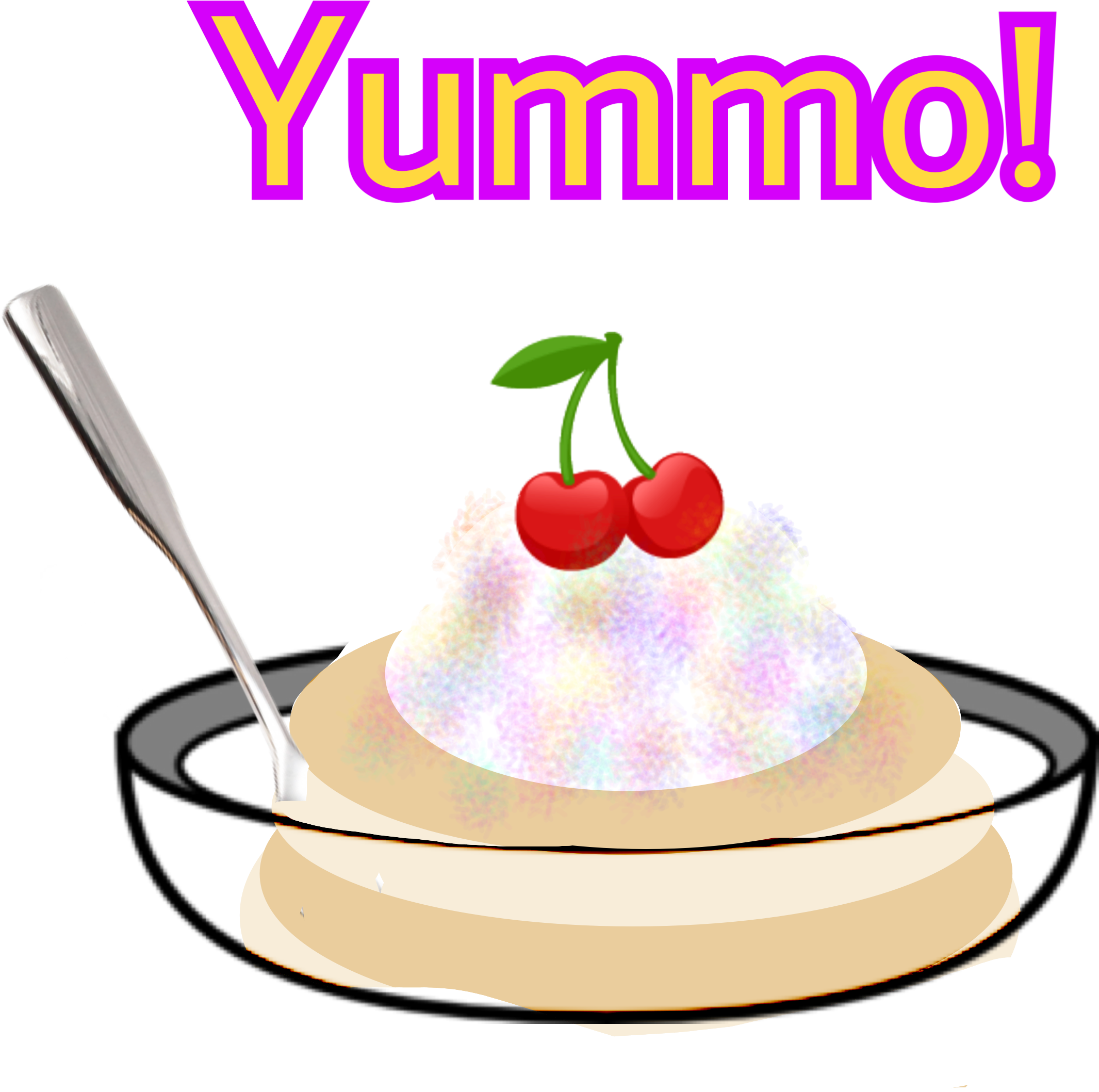 #yummo #sundae #icecream #cherryontop #scsundae #freetoedit Clipart (2896x2896), Png Download
