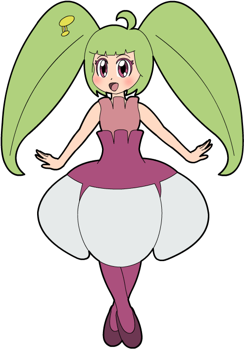 Pokémon Sun And Moon Plant Pink Flower Leaf Clip Art - Png Download (525x750), Png Download