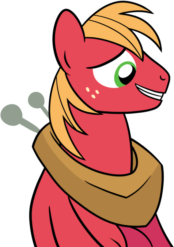 Drawponies, Big Macintosh, Earth Pony, Grin, Nervous, Clipart (894x894), Png Download