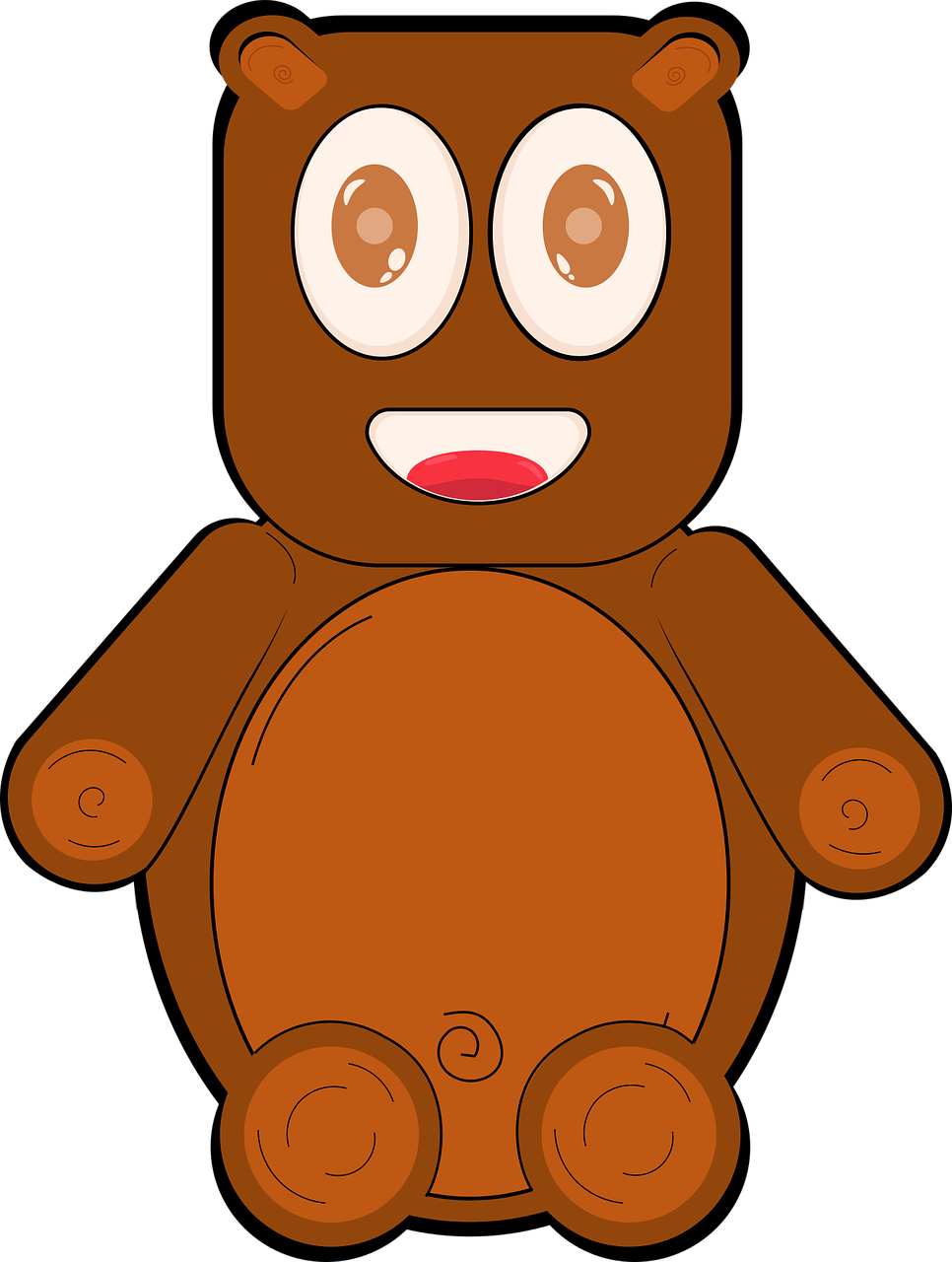 Free Photo Bear Character Teddy Bear Child Bear Character Clipart (483x640), Png Download