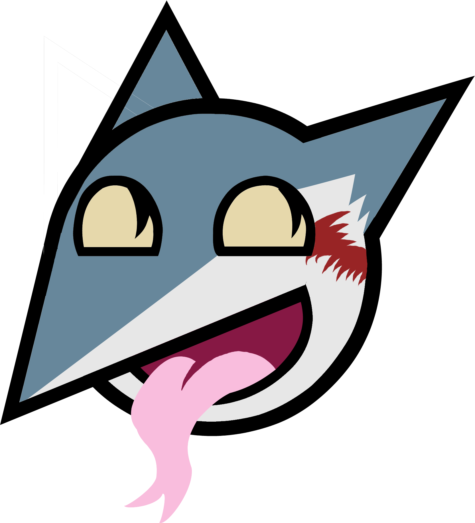 Red Pink Cartoon Fictional Character Art Clipart (1666x1837), Png Download