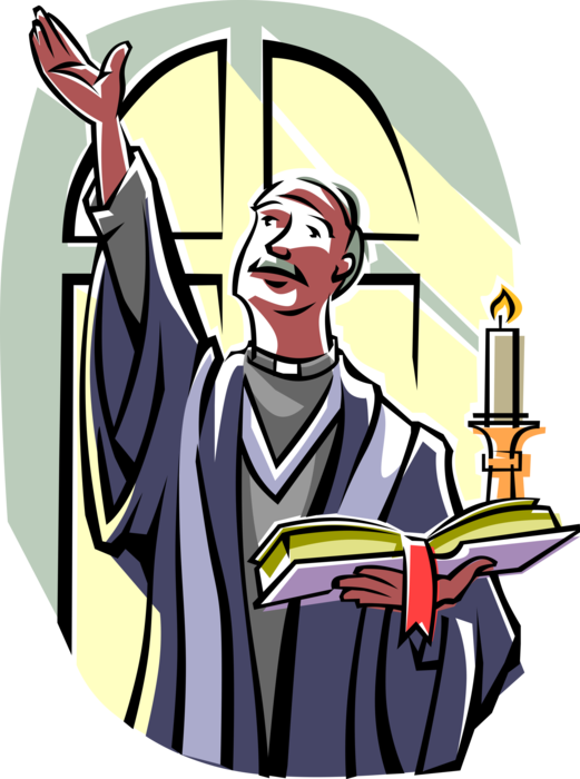 Vector Illustration Of Religious Ceremony Christian Clipart (521x700), Png Download